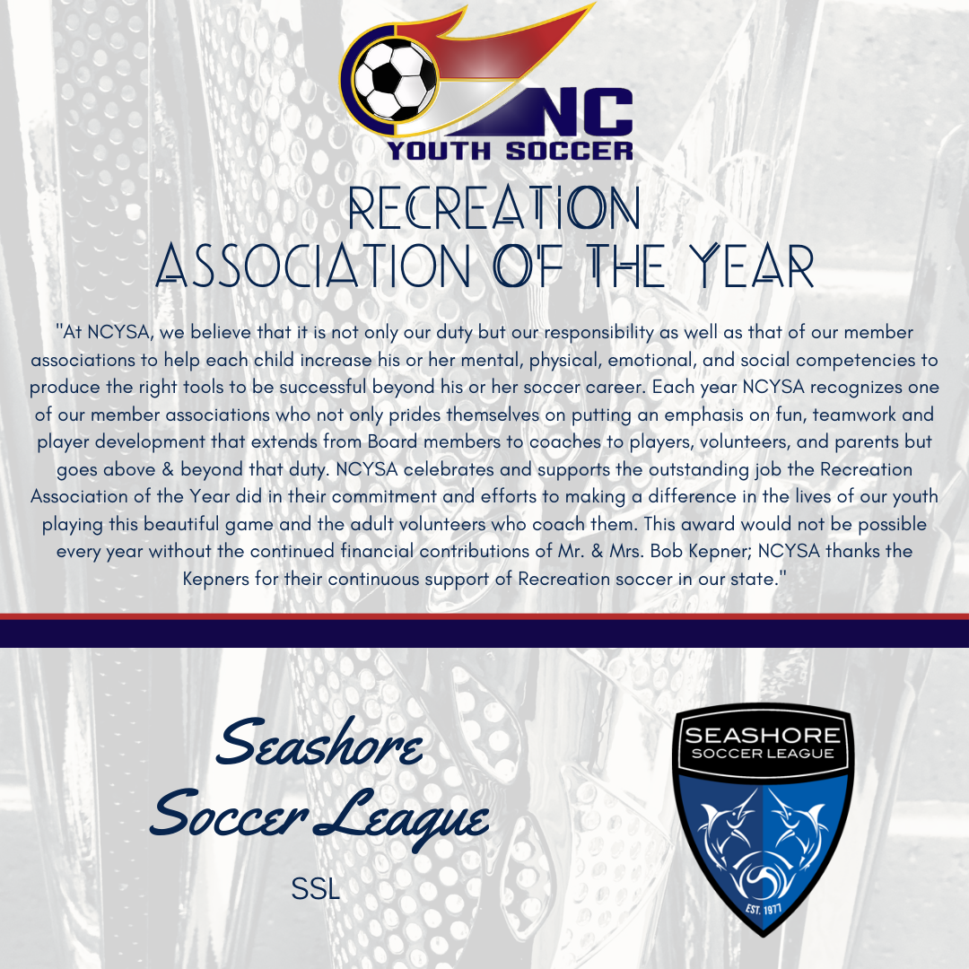 NCYSA Award Winners North Carolina Youth Soccer