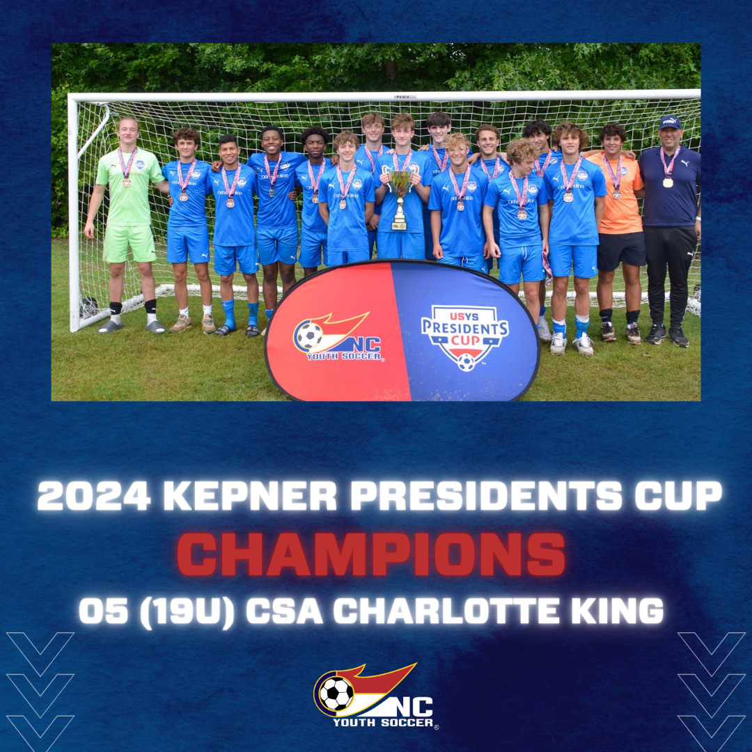 Spring 2024 Kepner President Cup Champions North Carolina Youth Soccer