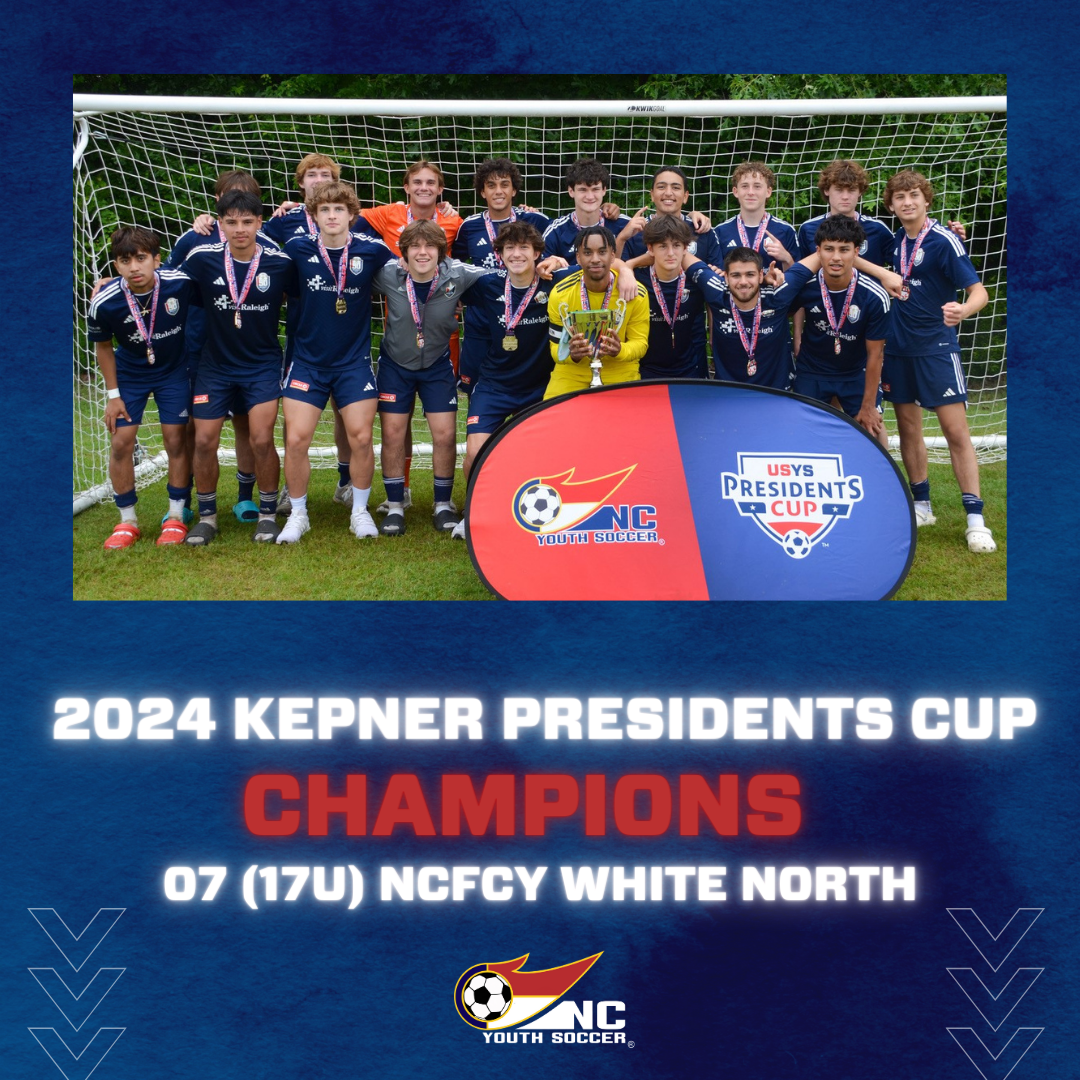 Spring 2024 Kepner President Cup Champions North Carolina Youth Soccer