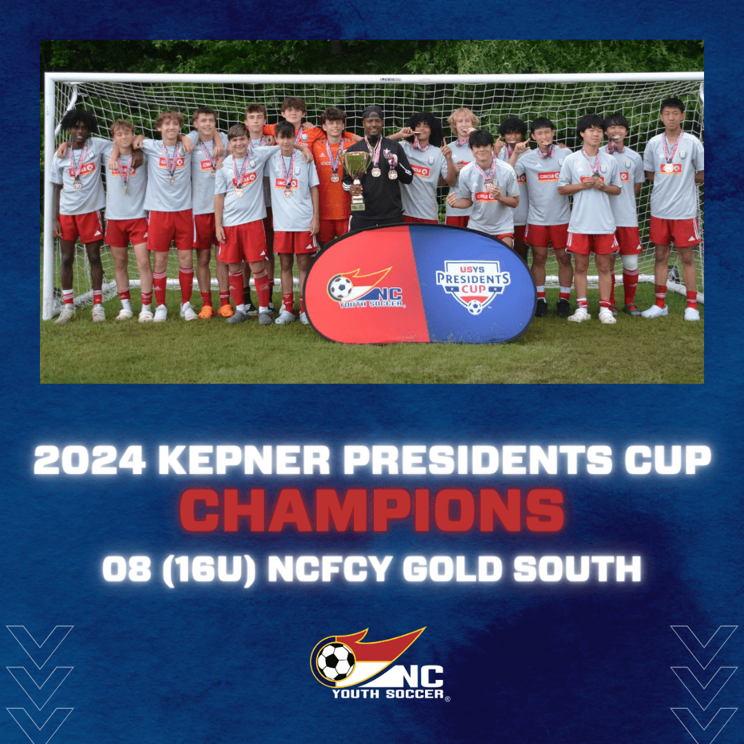 Spring 2024 Kepner President Cup Champions North Carolina Youth Soccer