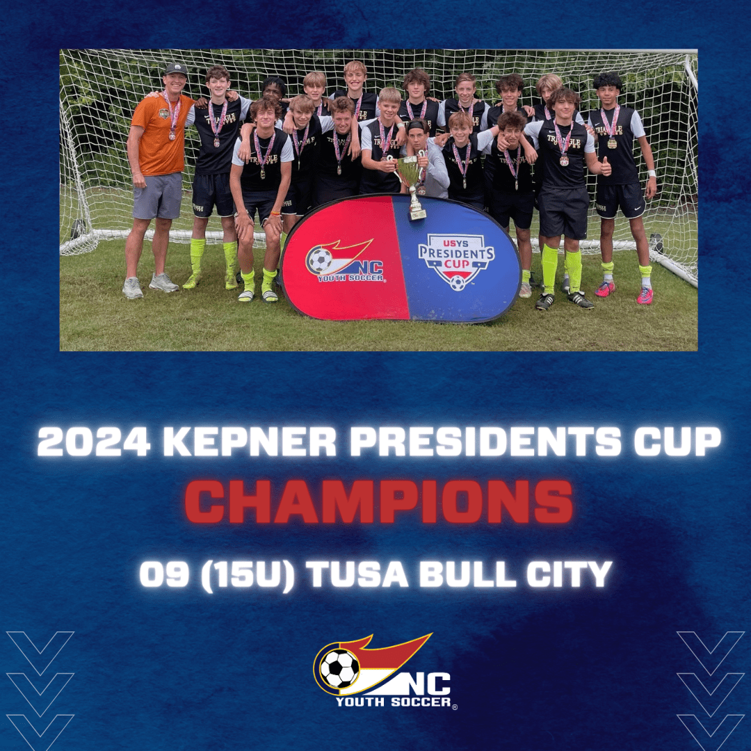 Spring 2024 Kepner President Cup Champions North Carolina Youth Soccer