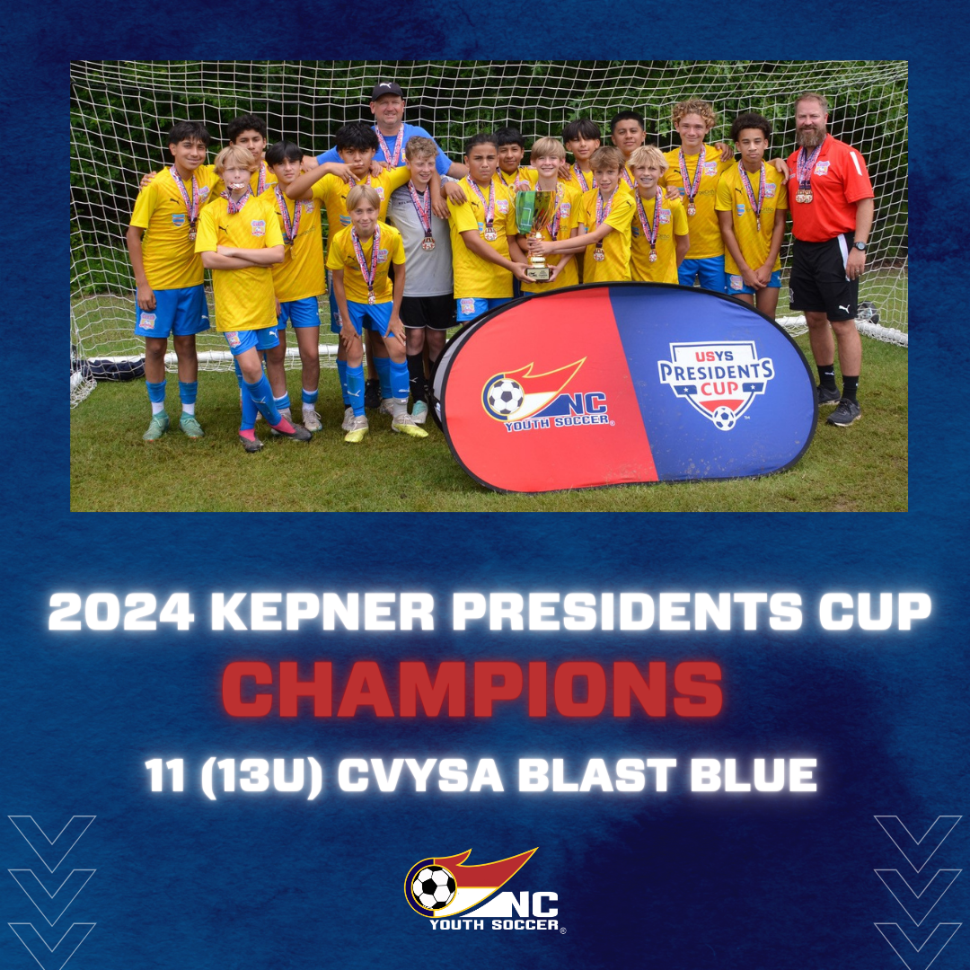 Spring 2024 Kepner President Cup Champions North Carolina Youth Soccer