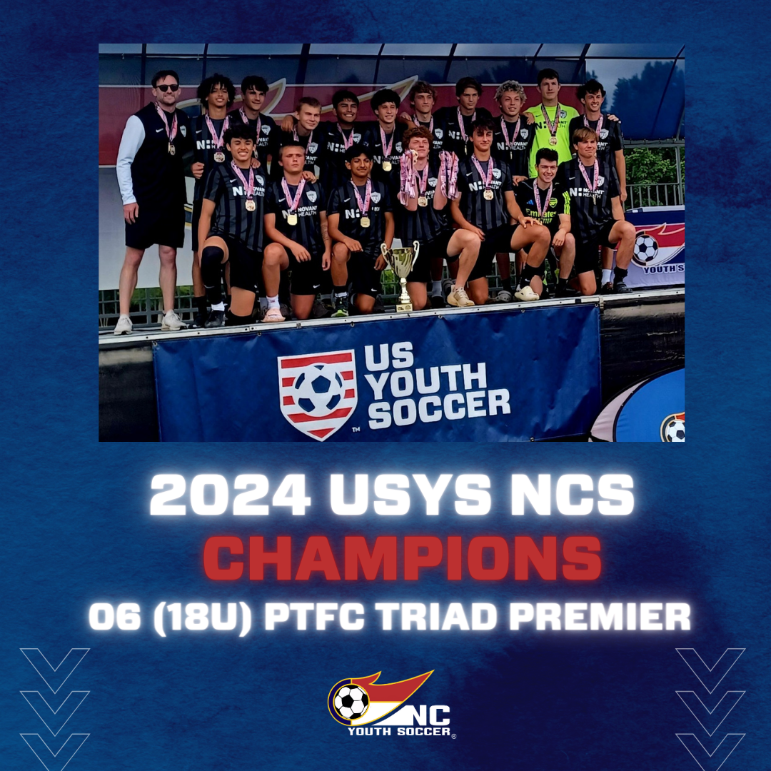 Spring 2024 USYS State Cup Champions North Carolina Youth Soccer